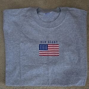 NWOT XXL USA OLD GLORY Short Sleeve T-shirt. ONE NATION UNDER GOD